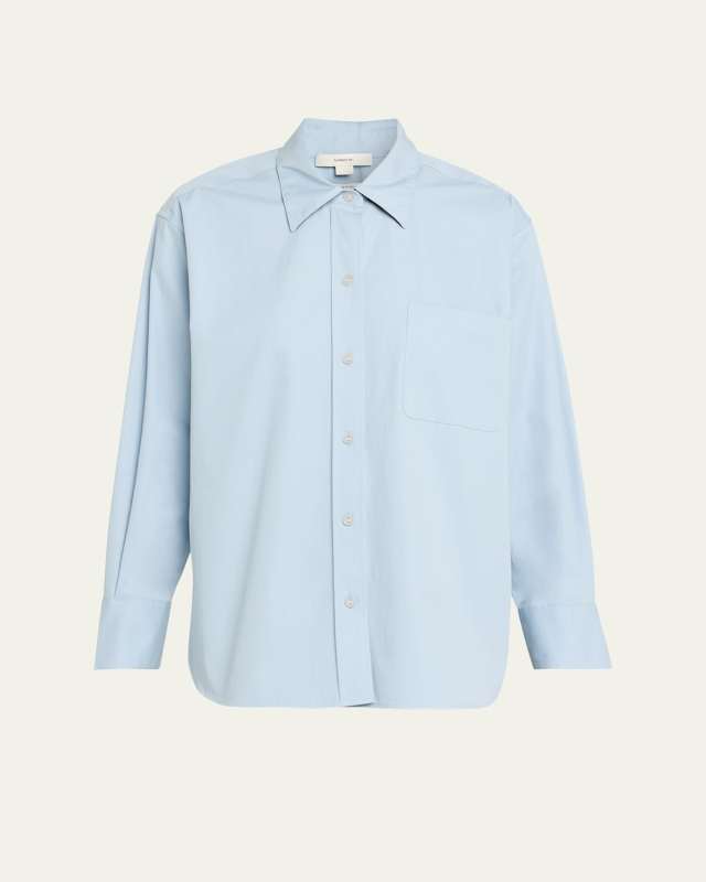 Oversized Button-Front Shirt